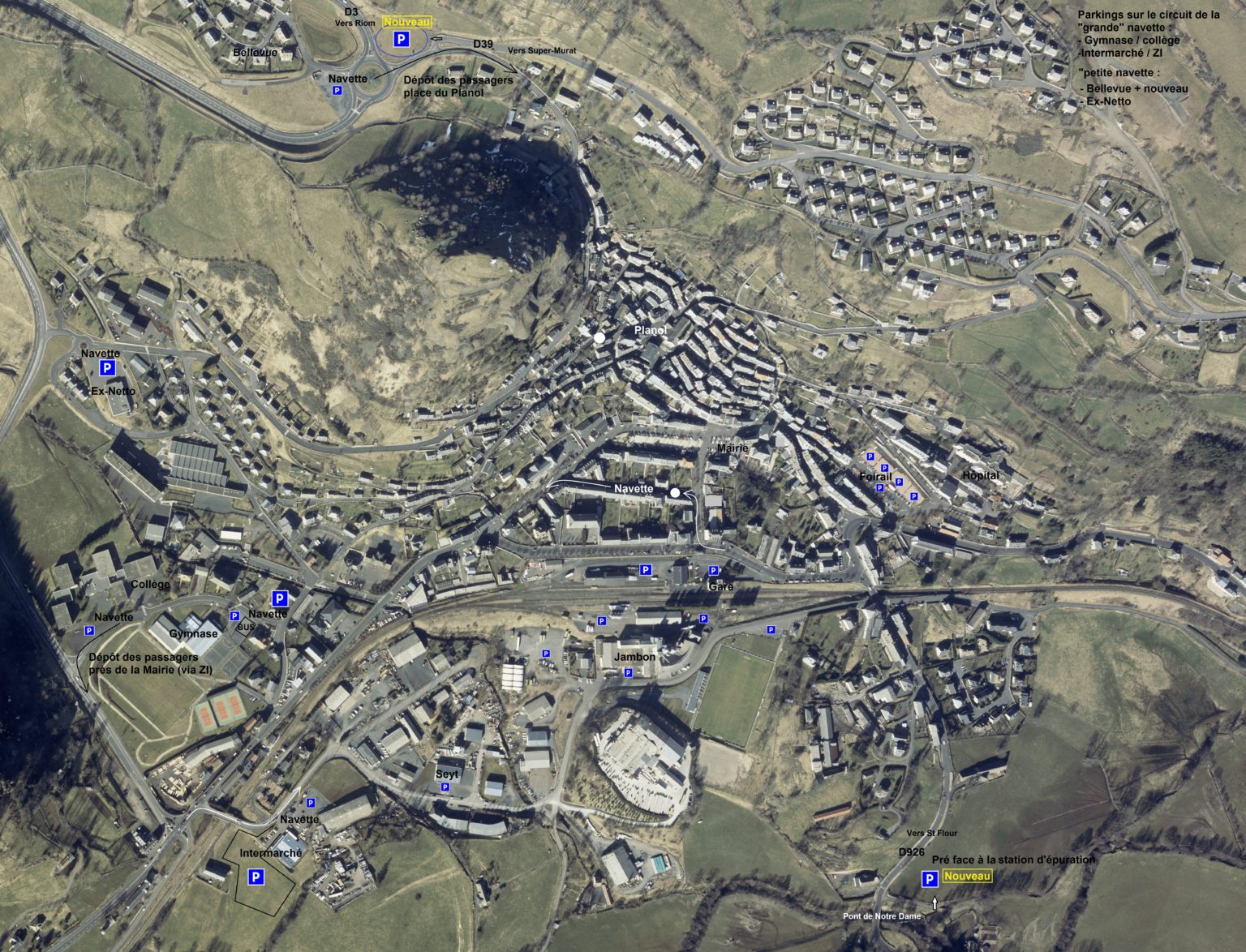 PARKINGS NAVETTES Fête du de Murat